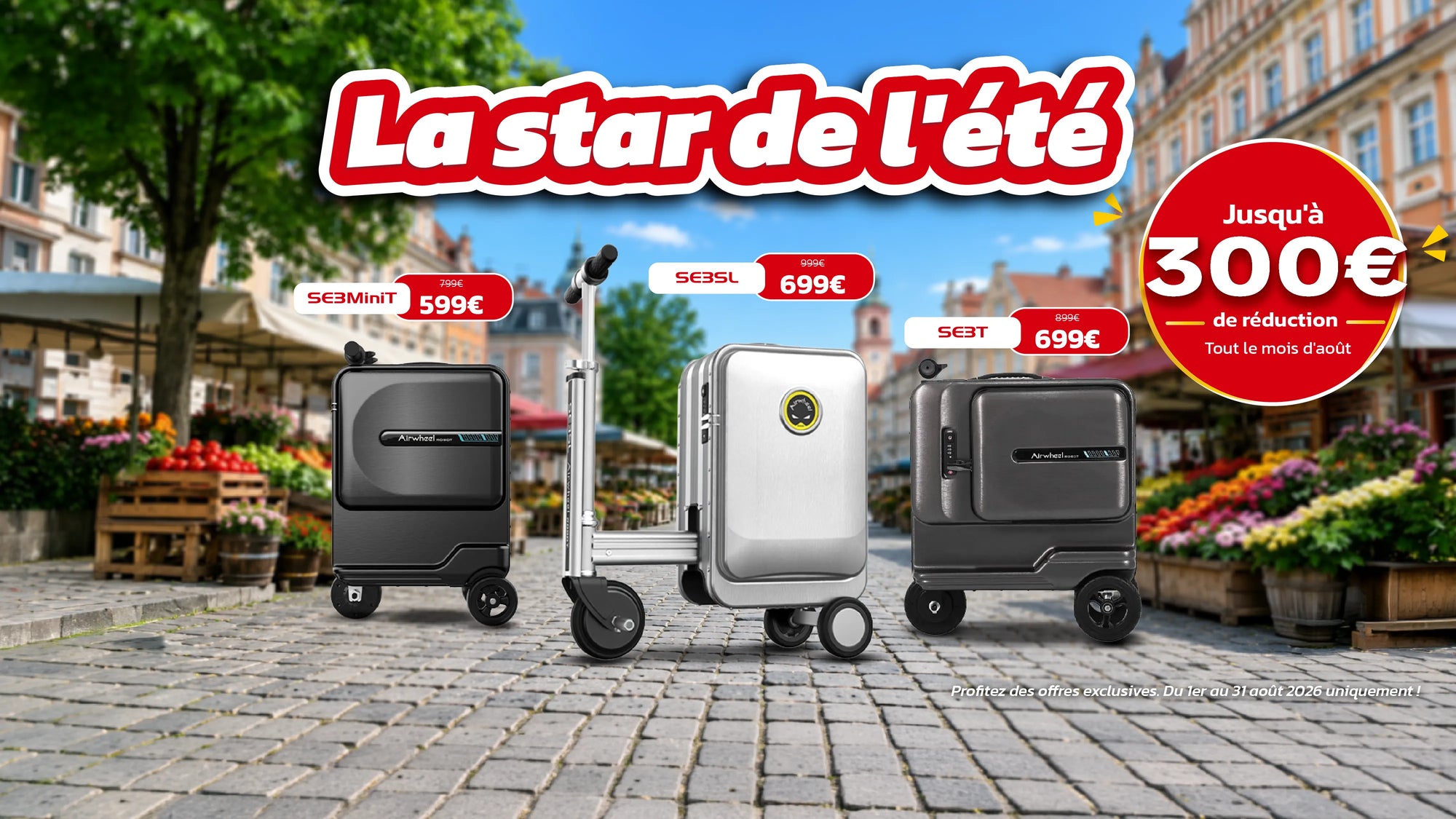 La valise que toute la famille chevauche.